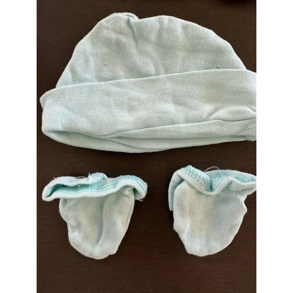 Baby Girl Bundle Lot beanies gloves fall winter set NB to 6M new & used Gerber